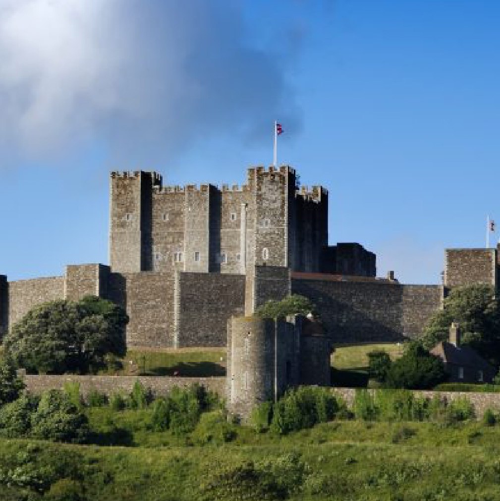 Dover Castle is also in Kent and has beautiful gardens